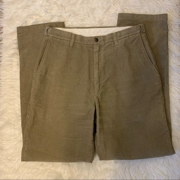 90'S Haggar corduroy pants, made in the USA, men's, size W35, vintage cotton brown type Vintage Second Hand